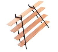 BELOWSYALER Bibliothèque en bois à 4 niveaux pour maisons de poupées miniatures à l'échelle 1/12