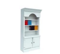 BELOWSYALER Bibliothèque miniature en bois pour maison de poupée 1/12 avec petits livres pour salle d'étude, décoration de scène de paysage, accessoires de paysage