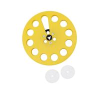 BELOWSYALER Bobine à bobine de rechange multi-trous de 17,8 cm avec 2 tampons, ruban vide pour installation d'enregistreur, utilisation quotidienne, ouverture du moyeu à deux coussinets