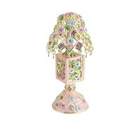 BELOWSYALER Boîte à bijoux artistique peinte à la main - Texture métallique - Convient pour une petite organisation - Accessoire facile à nettoyer