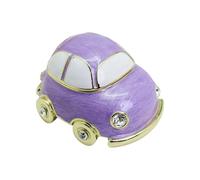 BELOWSYALER Boîte à bijoux miniature en alliage émaillé avec compartiment de rangement - Décoration de bureau élégante - 3 couleurs disponibles - Organisateurs de bibelots colorés