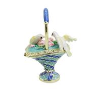 BELOWSYALER Boîte à souvenirs légère en alliage de 118 g - Accessoires de décoration d'intérieur - Conçu pour ranger boucles d'oreilles, bagues et breloques - Organisateurs de rangement de bijoux en