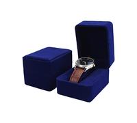 BELOWSYALER Boîte de voyage courte en velours faite à la main avec support de montre-bracelet en velours pour bagues, présentoir pour hommes et adultes