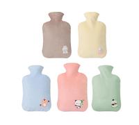 BELOWSYALER Bouillotte épaissie dessin animé chauffe-mains en peluche hiver bouillotte fille poche main et pied remplissage d'eau chaude soins personnels soulagement de la douleur