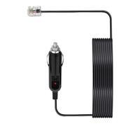 BELOWSYALER Câble adaptateur d'alimentation 2 m 12 V pour détecteur de voiture Construction ABS avec lumière LED et connexion sécurisée Cordon d'installation rapide