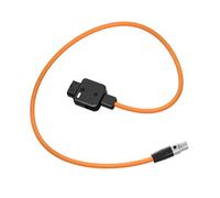 BELOWSYALER Câble d'alimentation flexible D-Tap vers XLR à 4 broches - Adaptateur rotatif à 180 degrés - Transmission de puissance pour moniteur d'appareil photo