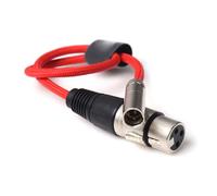 BELOWSYALER Câble d'alimentation XLR femelle à 3 broches très résistant - Idéal pour scène et studio - Câble audio flexible de 40 cm