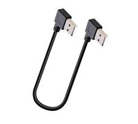 BELOWSYALER Câble de transfert de données compact USB mâle vers mâle à 90 degrés 25 cm pour une connexion efficace des appareils et courts