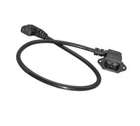 BELOWSYALER Câble d'extension C13 femelle vers C14 mâle avec trou de vis - Câble d'extension IEC320 C14 vers C13 pour équipement industriel - Câble d'alimentation haute température