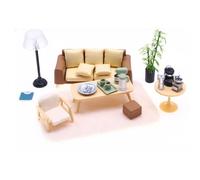 BELOWSYALER Canapé miniature à l'échelle 1/12 pour maison de poupée, salon, accessoires de photographie et présentoirs de modèles
