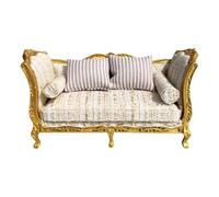 BELOWSYALER Canapé miniature moderne à l'échelle 1/12 en bois réaliste pour chambre à coucher, salon
