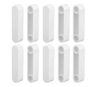 BELOWSYALER Capuchons d'extrémité de tringle de penderie haute capacité pour rangement de vêtements résidentiels et commerciaux Blanc