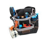 BELOWSYALER Ceinture à outils réglable en tissu Oxford, plusieurs poches pour une organisation efficace des outils et une efficacité au travail, pochettes de rangement pour ceinture de rangement