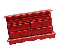 BELOWSYALER Commode miniature en bois à l'échelle 1/12, meuble de rangement multi-tiroirs pour maisons de poupées, accessoires