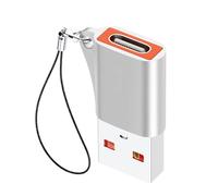 BELOWSYALER Convertisseur compact USB 3.0 vers USB C intégré avec cordon anti-perte pour une connectivité instantanée sans prise de pilote et adaptateur USB C en métal avec cordon