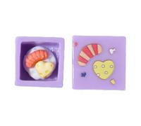 BELOWSYALER Coque de téléphone Décoration 3D Gâteau Box Modèle Ornement pour Couverture de Téléphone Charm Résine Petits Desserts Accessoire Décoratif