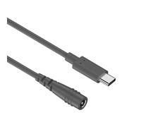 BELOWSYALER Cordon d'alimentation de type C DC5521 en PVC flexible pour charge efficace des appareils mobiles à la maison, cordon de charge léger de type C