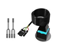 BELOWSYALER Cordon d'extension de bouton d'alimentation pour ordinateur, construction ABS, installation rapide pour la plupart des cartes mères interrupteurs d'alimentation externes ABS