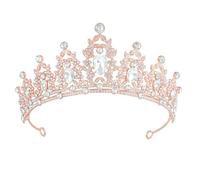 BELOWSYALER Couronne élégante en strass pour mariage, bal de fin d'année, fête, accessoires de coiffure
