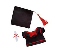 BELOWSYALER Ensemble chapeau de remise de diplôme pour poupées de 17 cm - Costume académique - Chapeau de célibataire - Accessoires photo