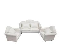 BELOWSYALER Ensemble de canapé miniature en tissu 1/12 pour maisons de poupées, salon, décoration de projet, accessoires