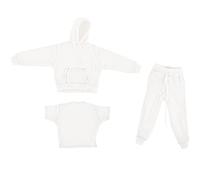 BELOWSYALER Ensemble de vêtements 3 pièces/ensemble de vêtements à capuche et pantalon de survêtement pour mannequin figurine d'action poupée affichage