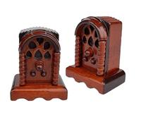 BELOWSYALER Figurine miniature en bois antique à l'échelle 1/12 pour décoration de maison de poupée et affichage de pièce de collection