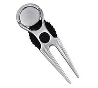 BELOWSYALER Fourche Divot | Accessoire d'entretien vert, sac de transport compact, aide au cours portable, jeu rond, article unique, environ 9,5 x