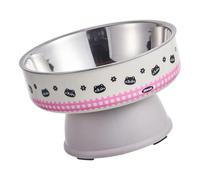 BELOWSYALER Gamelle surélevée réglable avec support pour la plupart des chiens - Gamelle robuste en acier inoxydable pour chats et chiens