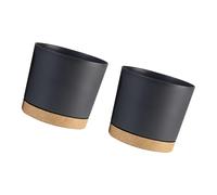 BELOWSYALER Grand pot de fleurs circulaire pour plantes grasses d'intérieur avec drainage en pot - Décoration d'intérieur minimaliste