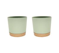 BELOWSYALER Grand pot de fleurs circulaire pour plantes grasses d'intérieur avec drainage en pot - Décoration d'intérieur minimaliste