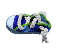 BELOWSYALER Jouet à mâcher en peluche pour chien - Corde de dentition pour l'ennui - Son doux - Pour chiots à mâcher agressifs - Chaussures couinantes en peluche