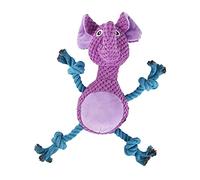 BELOWSYALER Jouet couineur pour chien pour mâcheurs agressifs - Jouet de dentition pour chien en peluche - Jouet couineur à mâcher pour petits chiens