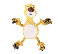 BELOWSYALER Jouet couineur pour chien pour mâcheurs agressifs - Jouet de dentition pour chien en peluche - Jouet couineur à mâcher pour petits chiens