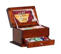 BELOWSYALER Kit d'outils de couture miniatures à l'échelle 1/12 pour maisons de poupées, accessoire de mobilier, scène réaliste pour maisons de poupées, collectionneurs