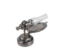 BELOWSYALER Lampe murale miniature de style européen avec abat-jour transparent et éclairage LED pour maisons de poupée à l'échelle 1/12