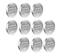 BELOWSYALER Lot de 10/5 piles bouton CR1616 55 mAh haute densité d'énergie de rechange DL1616/ER1616/GPCR1616 pour montre anti-fuite