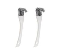 BELOWSYALER Lot de 2 brosses de nettoyage efficaces pour cage à oiseaux avec crochet de suspension pour perroquets, perchoirs, nichoirs et treillis métallique