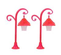 BELOWSYALER Lot de 2 lampadaires miniatures pour maison de poupée pour décoration réaliste et artisanat fait à la main