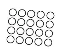 BELOWSYALER Lot de 20 porte-clés plats en métal pour clés de voiture, usage domestique, outils d'extérieur résistants à la corrosion