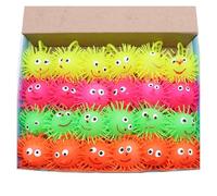 BELOWSYALER Lot de 24 balles gonflantes à LED pour la Saint-Valentin, les enfants, les salles de classe, les boules de stress rebondissantes, les sacs à friandises