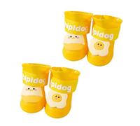 BELOWSYALER Lot de 4 paires de chaussures antidérapantes pour chien - Garde-boue - Respirantes et lourdes - Pour chiens de grande race