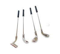 BELOWSYALER Lot de 5 clubs de golf miniatures et balles pour maisons de poupées 1/12 pour jeux en plein air pour une décoration réaliste et amusante