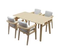 BELOWSYALER Lot de 5 maisons de poupées miniatures avec table et chaises pour décoration réaliste à l'échelle 1/12