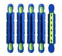 BELOWSYALER Lot de 5 pinces à enrouler pour ligne de pêche - Portable - Pinces de serrage - Outils de pêche - Accessoires de gestion de planche à enrouler