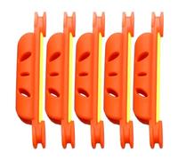 BELOWSYALER Lot de 5 pinces à enrouler pour ligne de pêche - Portable - Pinces de serrage - Outils de pêche - Accessoires de gestion de planche à enrouler