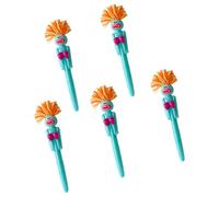 BELOWSYALER Lot de 5 stylos à bille créatifs pour soulager le stress, décoration de bureau pour adultes, étudiants, écriture, prise de notes, stylos fantaisie