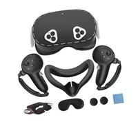 BELOWSYALER Lot de 6 accessoires de réalité virtuelle en silicone pour appareil de jeu comprenant une housse de manette et un protecteur d'objectif avec fonction antidérapante, protection permanente