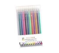 BELOWSYALER Lot de marqueurs gel colorés pour journal, coloriage, loisirs créatifs, stylos à paillettes colorés pour le coloriage