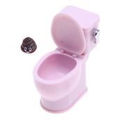 BELOWSYALER Maison de poupée réaliste avec son de rinçage - Meubles miniatures de salle de bain pour échelle 1/12 - Décoration d'intérieur